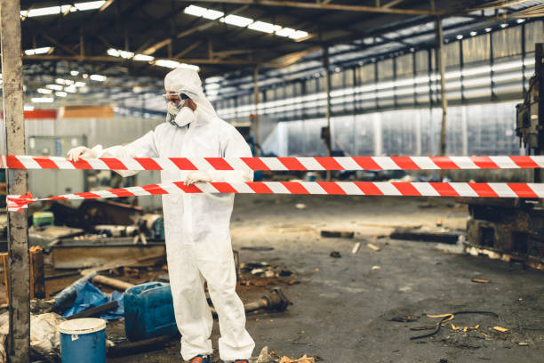 Professional Trauma Scene Cleanup technician working in Greenville, SC